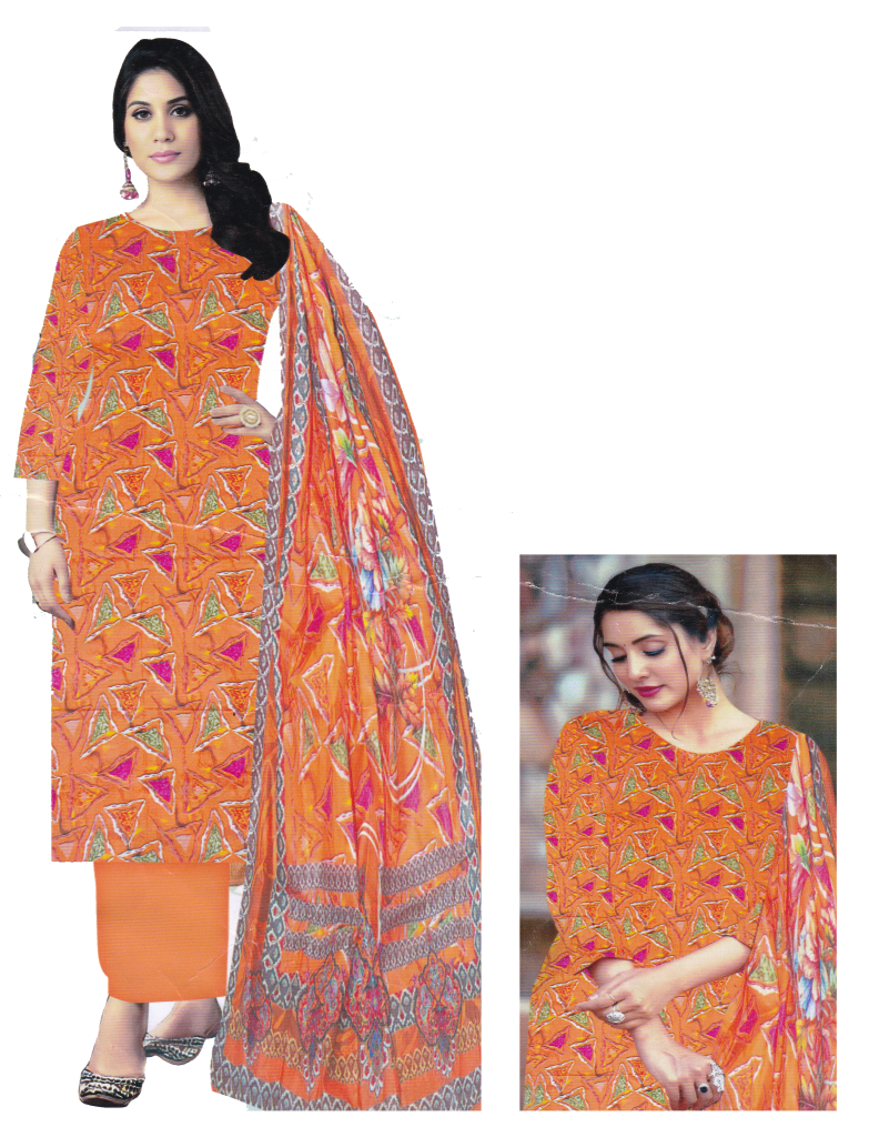Jam Jam Lawn 3 Pcs - Orange