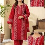 100% Cotton Bautic Print 3 pcs- red